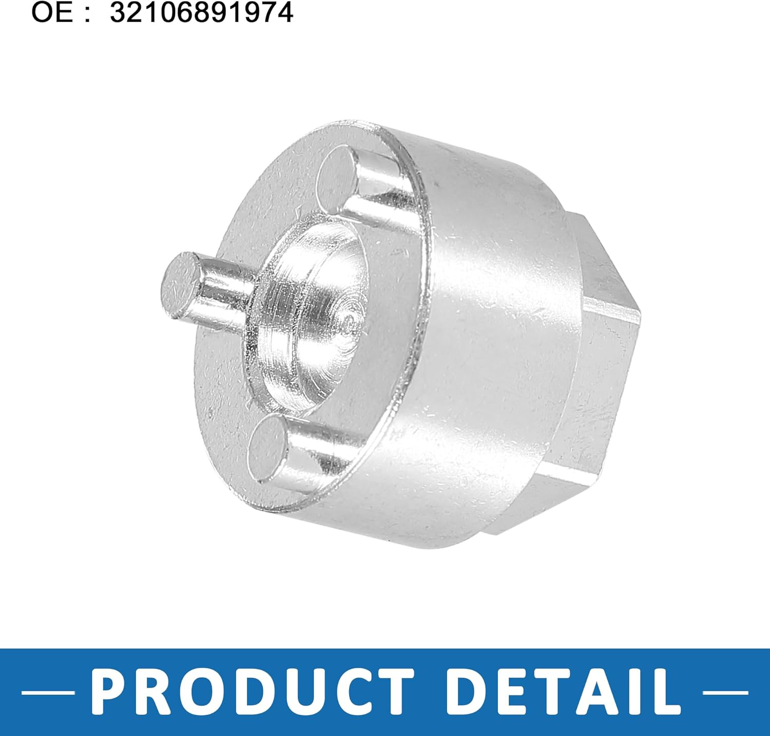 A ABSOPRO Herramienta de pedazo de empuje de cremallera de dirección 32106891974 para BMW X3 2004-2017 tono plateado