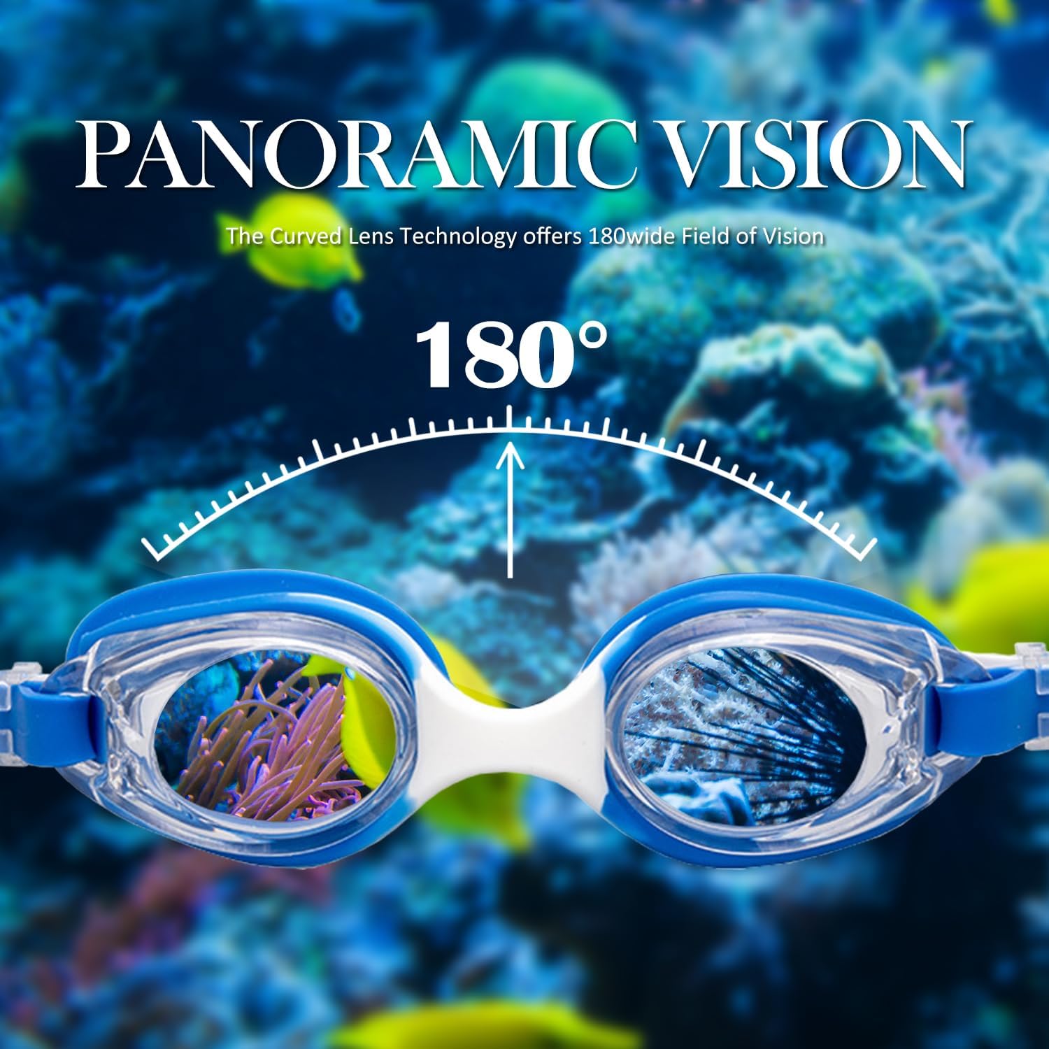 Kids Swimming Goggles High-definition Anti-fog,Anti-ultraviolet, Swim Glasses With Full Protection For Kids Age 3-15