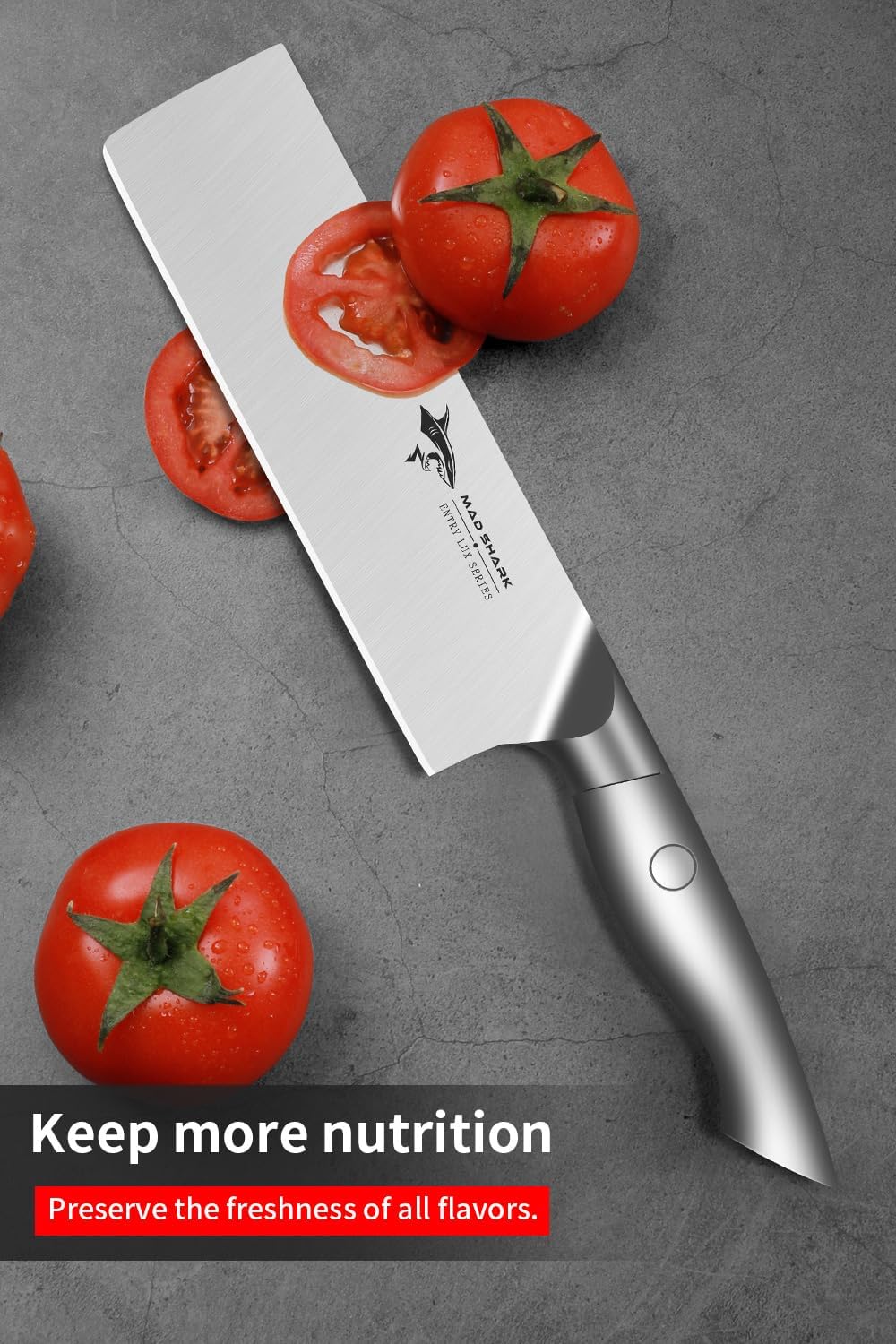 Nakiri – Cuchillo de chef para verduras de 7 pulgadas, cuchillo Usuba afilado, cuchillo multiusos con precisión y belleza, para el hogar y la cocina