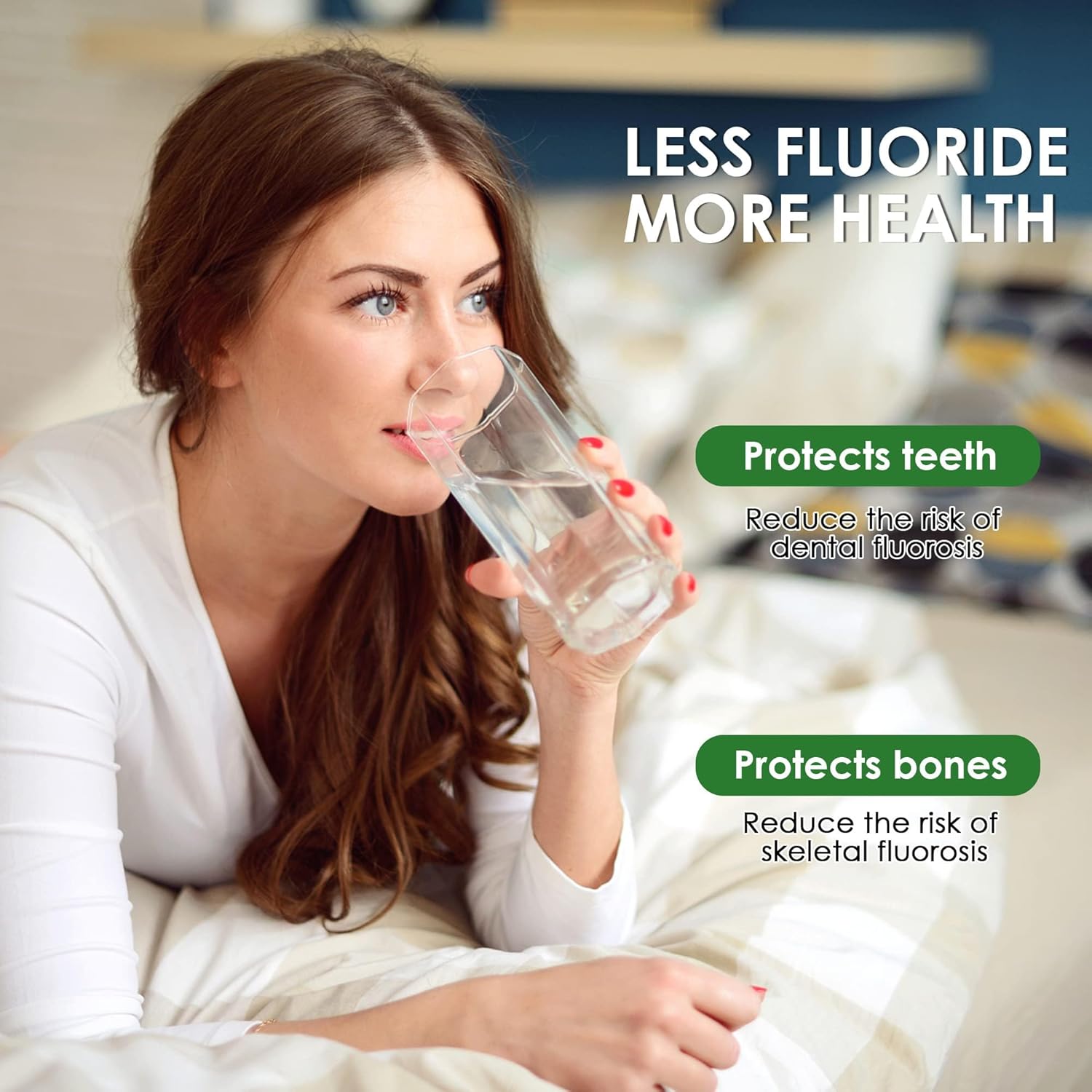 Filtro de fluoruro PF-2 de repuesto para sistema de filtro de agua de fluoruro Berkey, compatible con filtros de fluoruro Berkey, 2 unidades