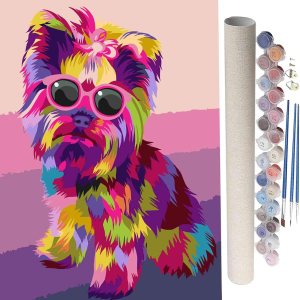 SYNHOK Pintura por números para adultos y niños principiantes, kit de pintura acrílica para decoración de habitación, regalo ideal de 16 x 20 SYNHOK Pintura por números para adultos y niños principiantes, kit de pintura acrílica para decoración de habitación, regalo ideal de 16 x 20