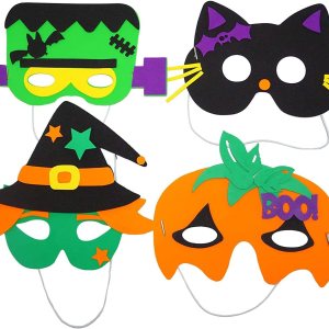 4E’s Novelty Manualidades de Halloween para niños, kit de manualidades de espuma autoadhesiva 4 estilos Actividades de grupo en casa escolar, 4E’s Novelty Manualidades de Halloween para niños, kit de manualidades de espuma autoadhesiva 4 estilos Actividades de grupo en casa escolar,