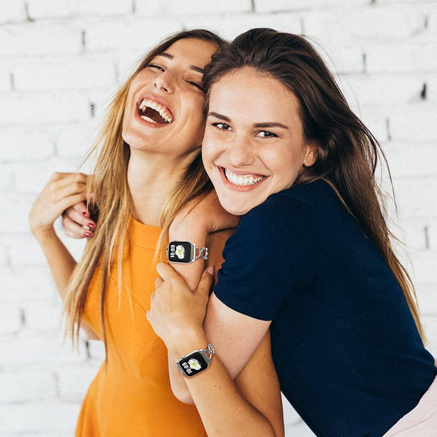 Miimall Compatible con Apple Watch Band de 3840414244451.929 in para mujeres y niñas, correa fina de acero inoxidable para Apple Watch Ultra 2Ultra
