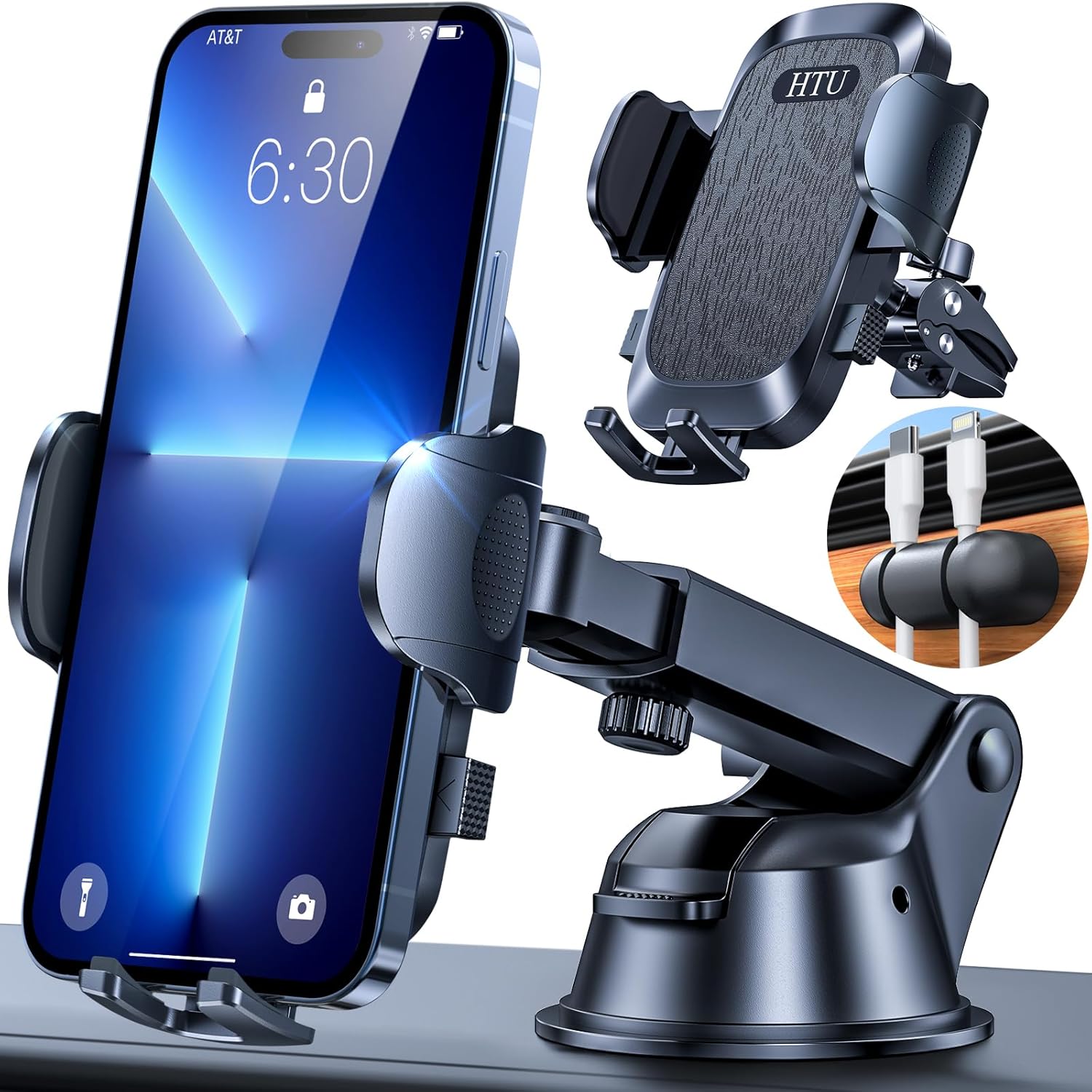 2024 Ultimate Car Phone Mount80+LBS Strongest Suction & Military-GradePatent & Safety Certs Cell Phone Holder Truck Stand for Dashboard Windshield