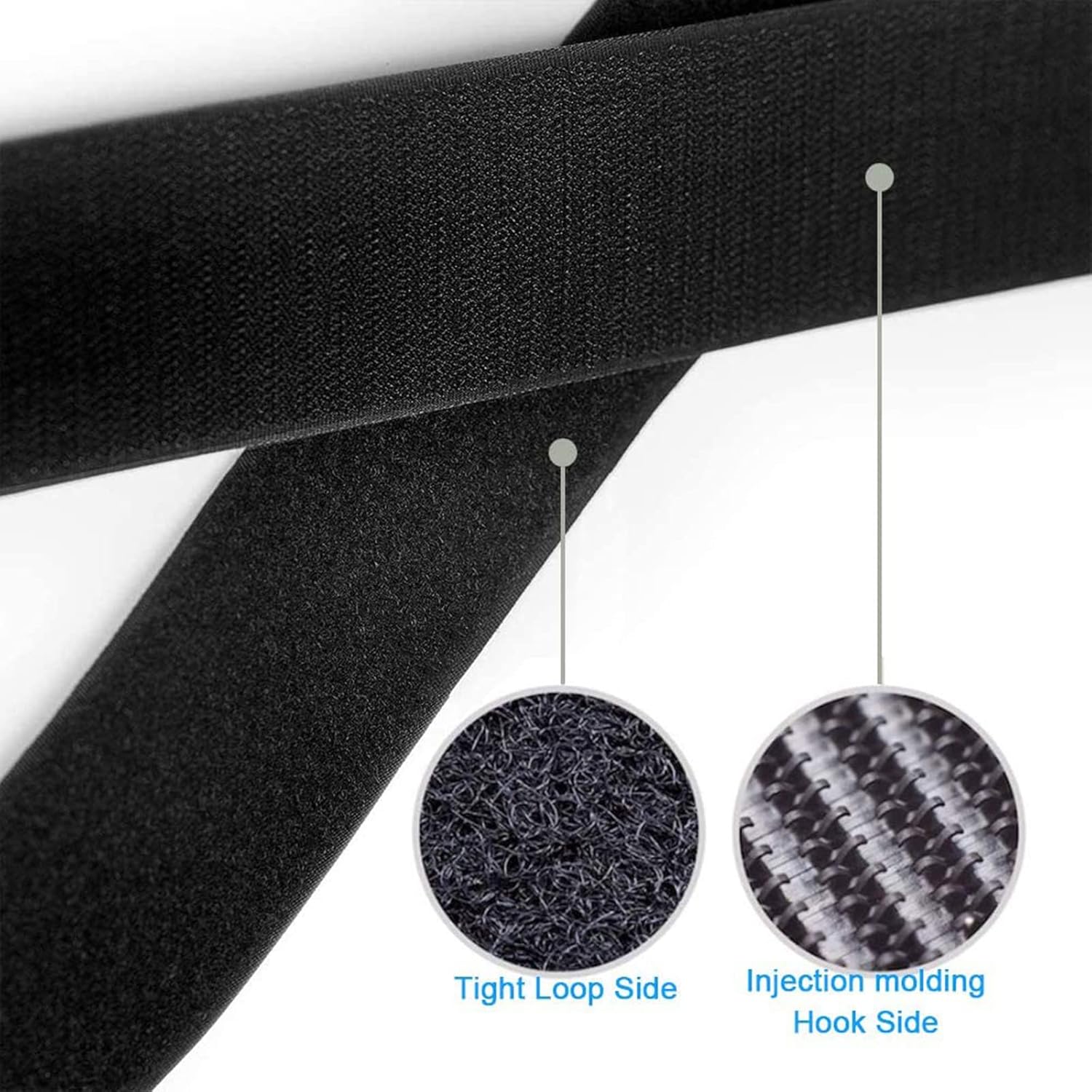Cinta de velcro para coser de 34 pulgadas de ancho, cierre de tela de nailon no adhesivo para costura, manualidades, fijación de cojines de ropa,