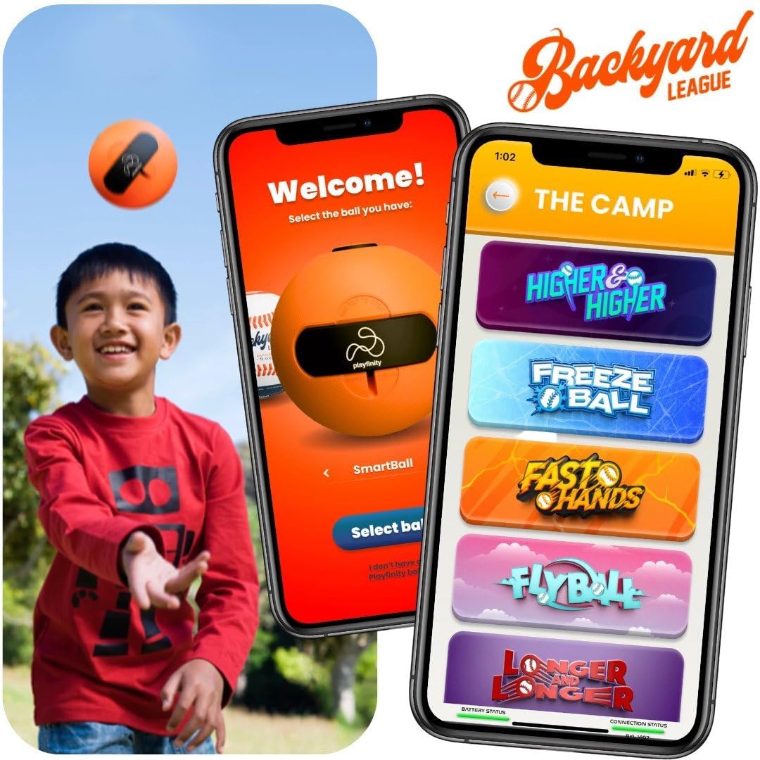 SmartBall – Bola blanda con sensores + aplicación gratuita con juegos – Consigue que los niños estén al aire libre y activos – Combina el juego