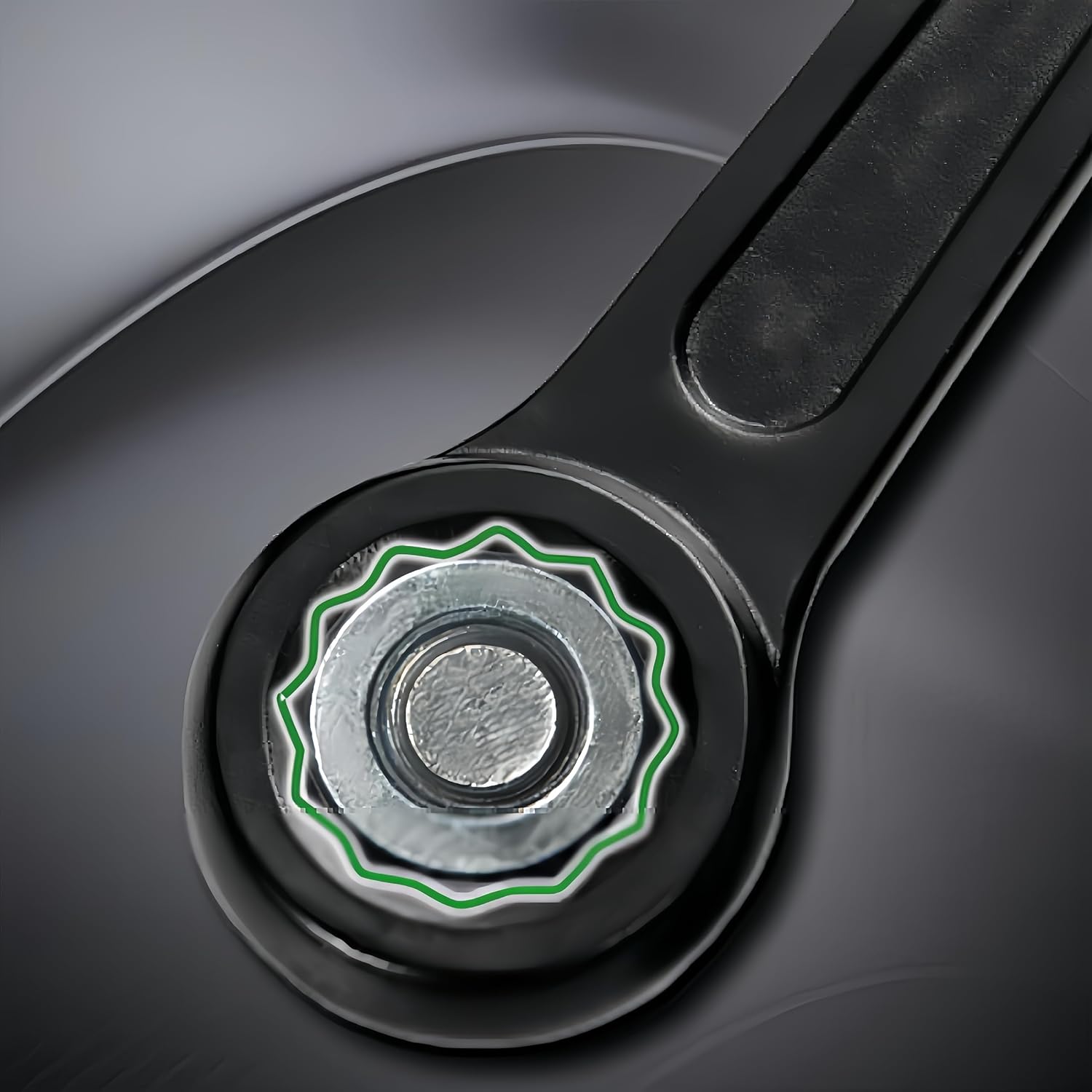 Unifizz Llave de anillo de aleación de acero de 1.181 in Llave de percusión recta Torx llave inglesa, llave de golpeo de extremo de caja, color