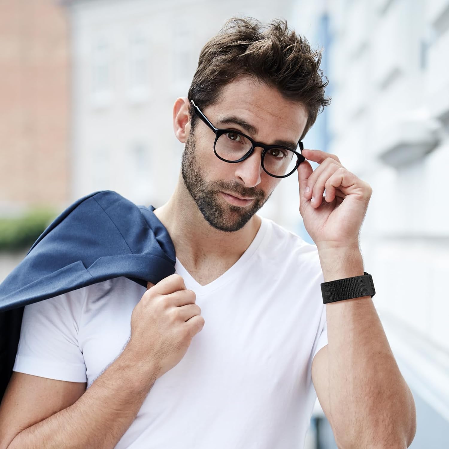 Correas elásticas de nailon solo compatibles con Apple Watch Band de 1.496 in 1.575 in 1.614 in 1.654 in 1.732 in 1.772 in 1.929 in, iWatch Series 9