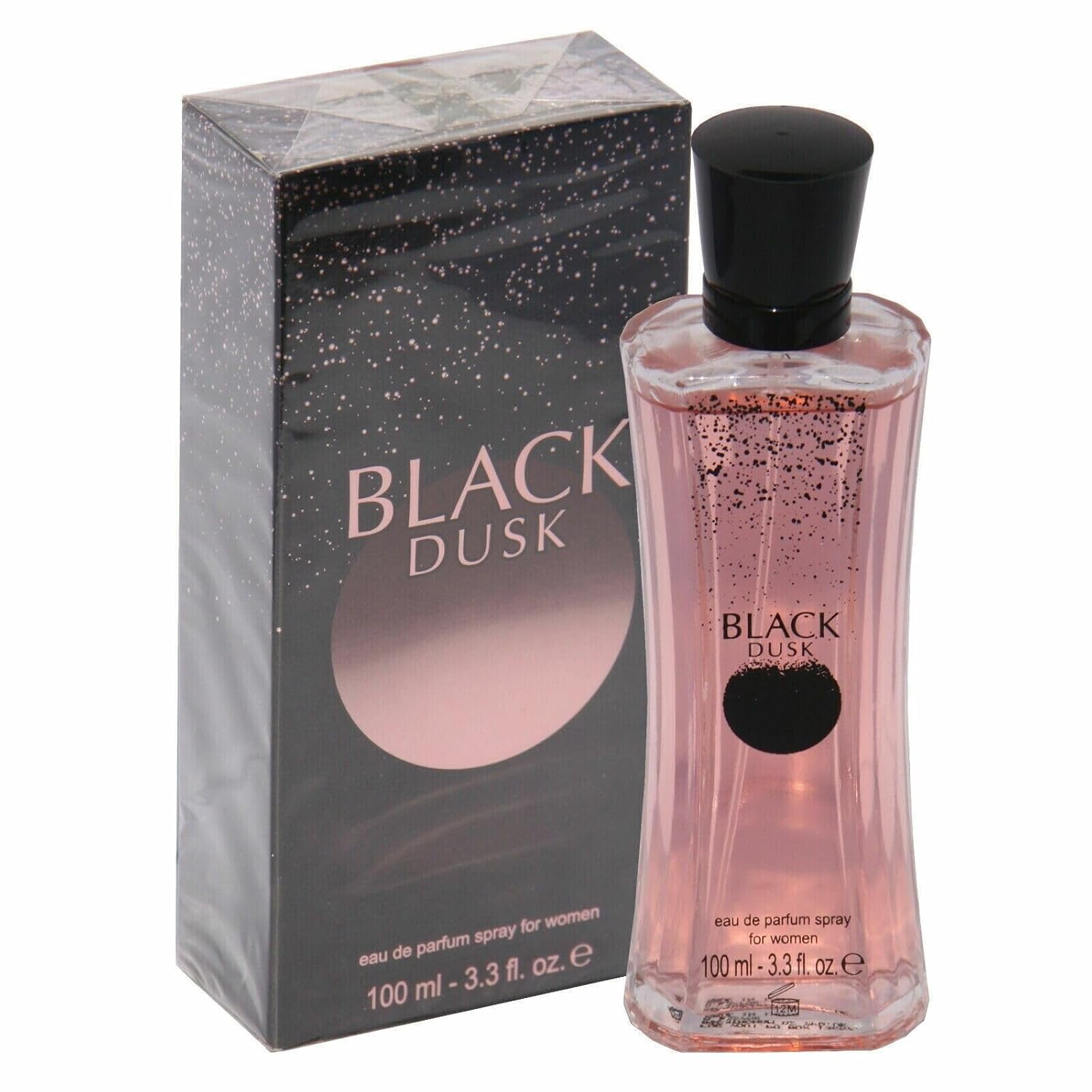 Black Dusk – Perfume de 3.3 onzas líquidas, perfume de tamaño de viaje, 3.3 onzas líquidas, fragancia para ella, hermoso regalo para mujeres (negro