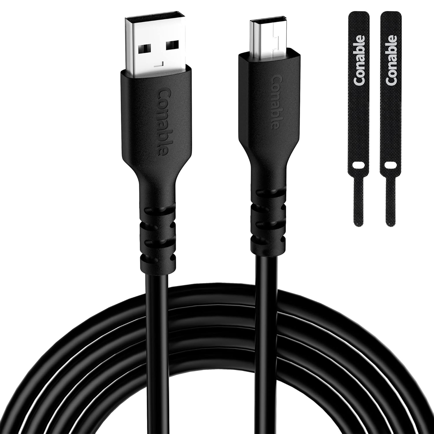 Cable mini USB de 8 pies, cable USB para cámara, cable USB 2.0 tipo A a Mini B, compatible con controlador PS3, reproductor de MP3, cámara digital,