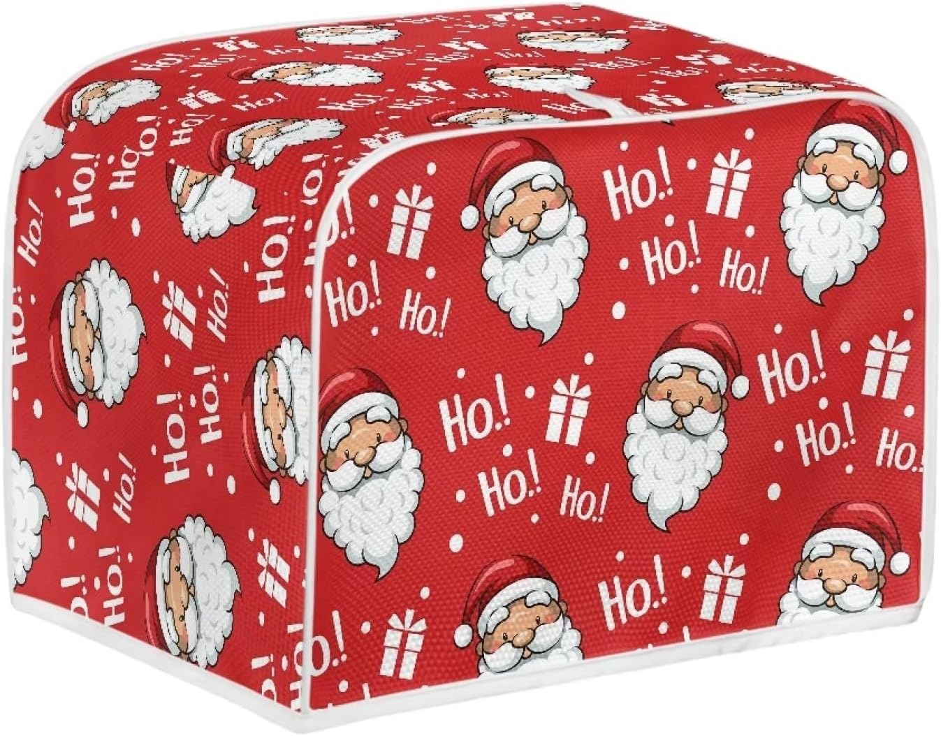 Cubierta acolchada para tostadora de Papá Noel de Navidad, cubierta acolchada para tostadora de 4 rebanadas, cubierta para electrodomésticos