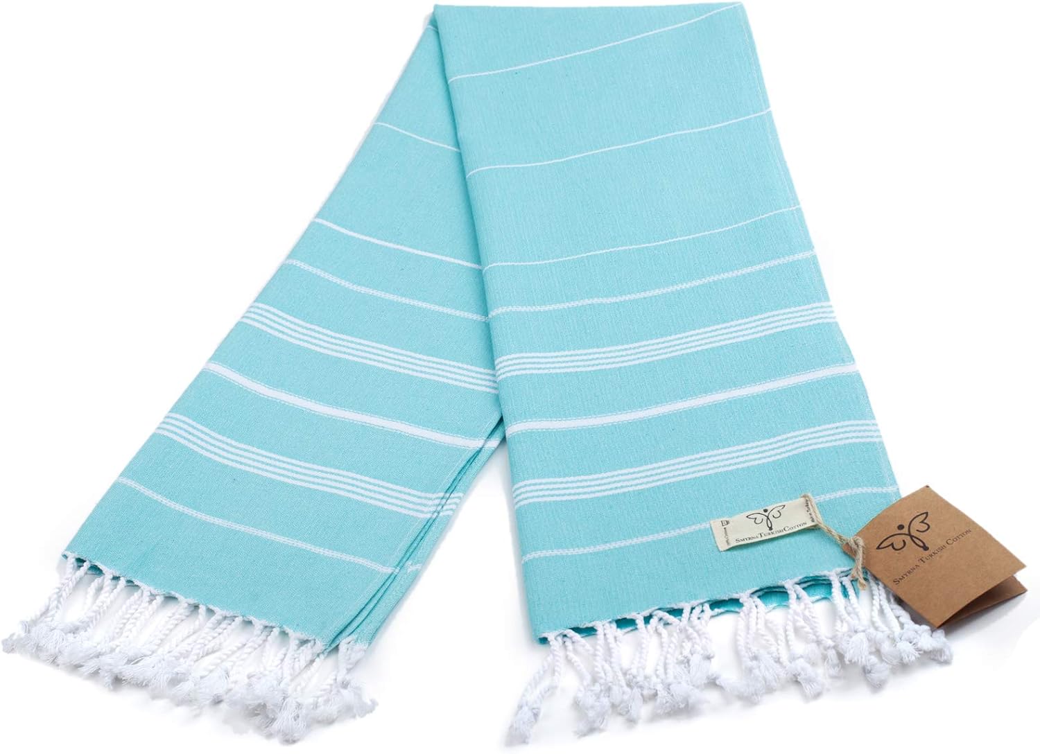 SMYRNA TURKISH COTTON – Juego de 2 toallas de mano turcas originales de la serie clásica, 100% algodón, 16 x 40 pulgadas, toalla decorativa de baño
