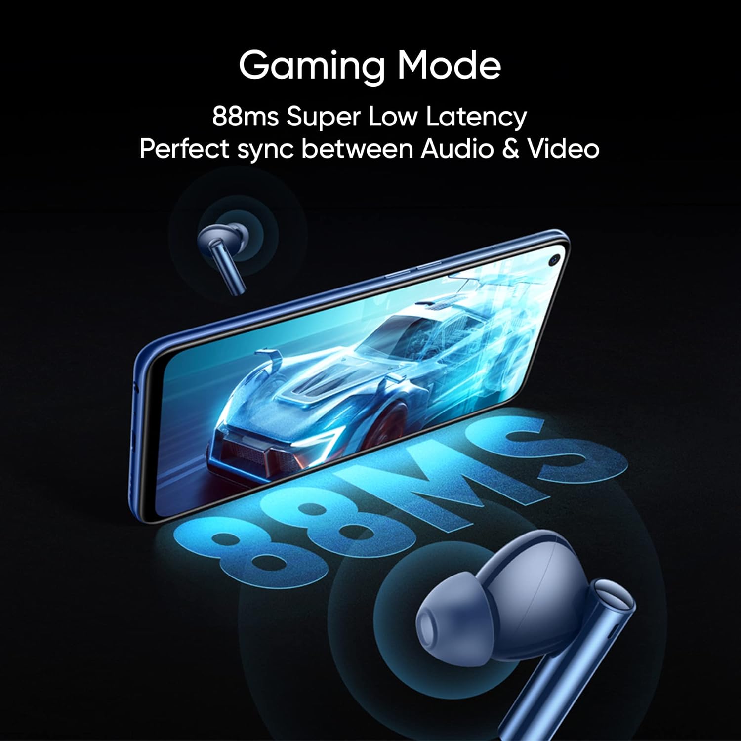 realme Buds Air 3 – Auriculares inalámbricos, cancelación activa de ruido, controlador dinámico de graves de 0.394 pulgadas, hasta 30 horas de
