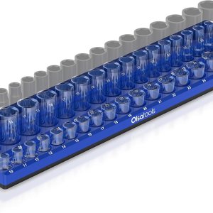 Olsa Tools Organizador magnético de enchufes (unidad de 12 pulgada, 3 filas) – Organizador magnético de herramientas y soporte de enchufes – Olsa Tools Organizador magnético de enchufes (unidad de 12 pulgada, 3 filas) – Organizador magnético de herramientas y soporte de enchufes –