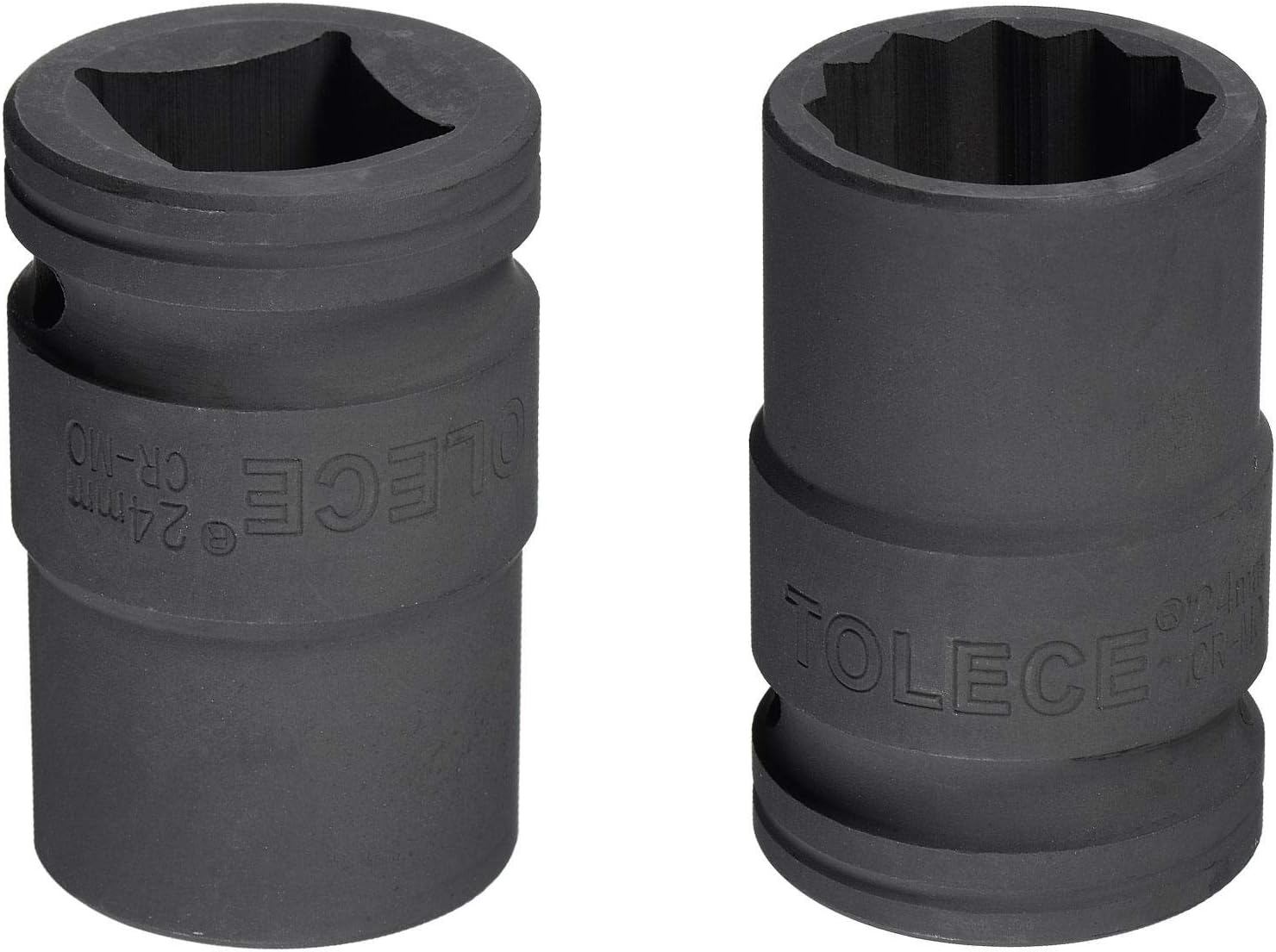 uxcell 34-Inch Drive 0.945 in 12-Point Impact Socket, CR-MO Steel 2.205 in Longitud, Tamaños métricos estándar