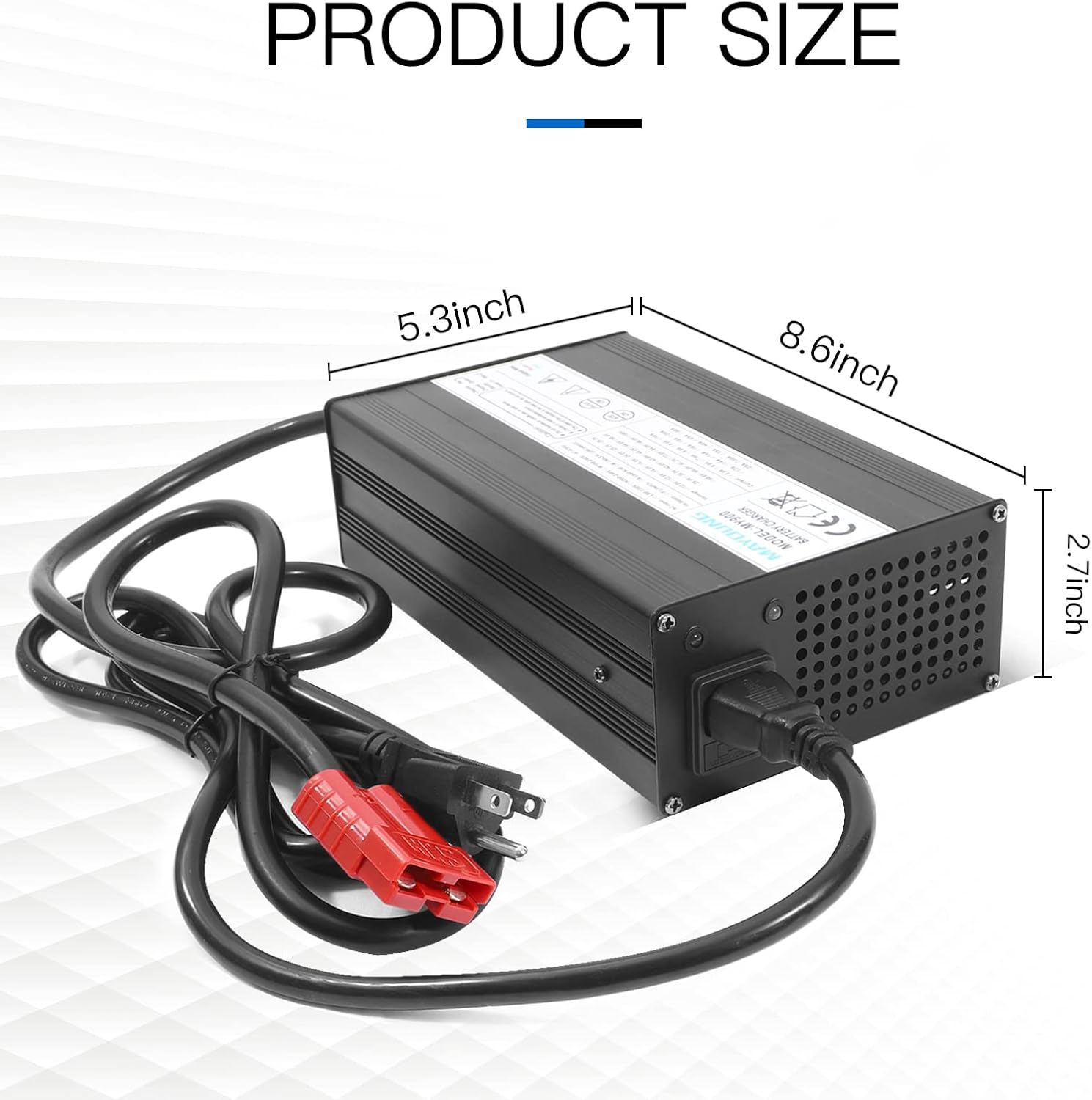 Cargador de batería de litio de 48V 15A 58.4V 15A LiFePO4 Cargador inteligente de batería utilizado para 16S 48V 80ah 100ah 120ah 150ah 200ah