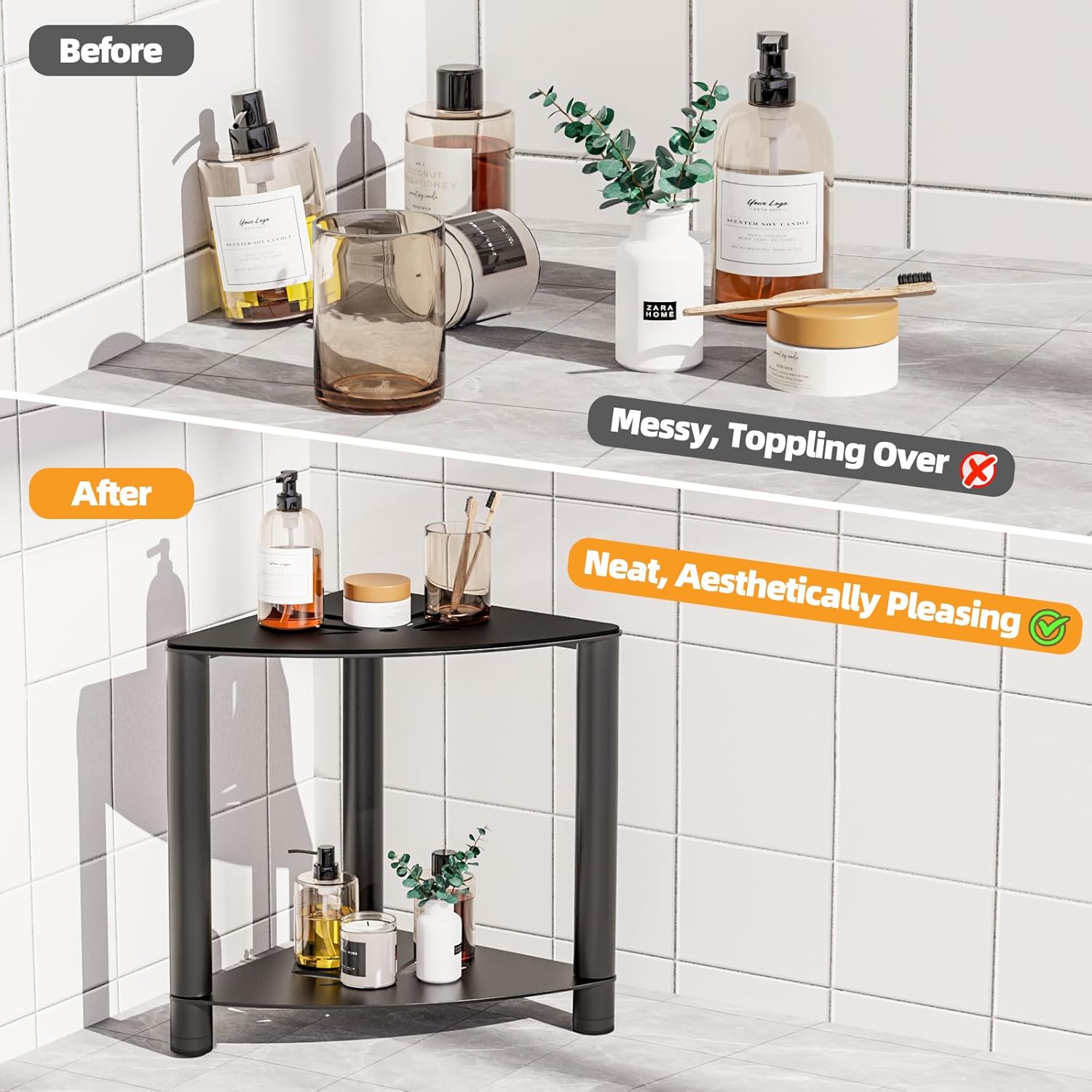 Taburete de ducha de esquina de metal para afeitarse las piernas, taburete de ducha para ducha interior, impermeable, bancos de ducha de esquina con