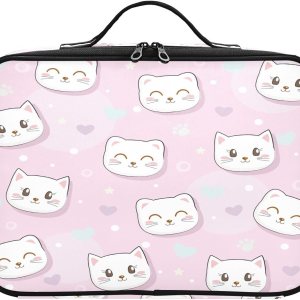 Pretty Kittens Cats Pink Sweet cosmetic bag toiletry bags for traveling toiletry bag with compartments makeup travel bags for women bolso para Pretty Kittens Cats Pink Sweet cosmetic bag toiletry bags for traveling toiletry bag with compartments makeup travel bags for women bolso para