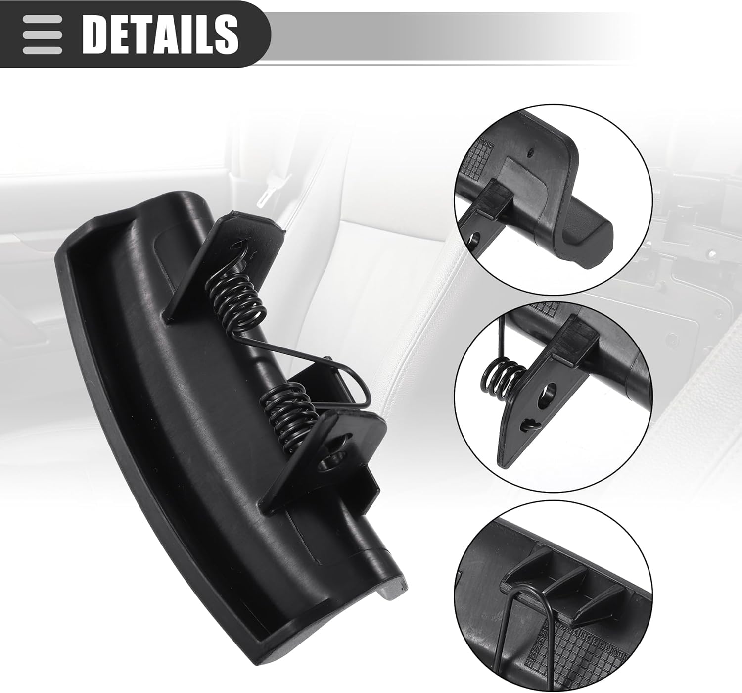 Motoforti Pestillo de consola central, para Ford Escape 2013-2016, para Ford C-Max 2013-2018, cerradura de consola central, pestillo de tapa del