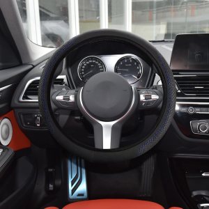 Funda para volante de automóvil, funda de cuero para volante de automóvil, funda antideslizante para volante, protector universal de 15 pulgadas Funda para volante de automóvil, funda de cuero para volante de automóvil, funda antideslizante para volante, protector universal de 15 pulgadas