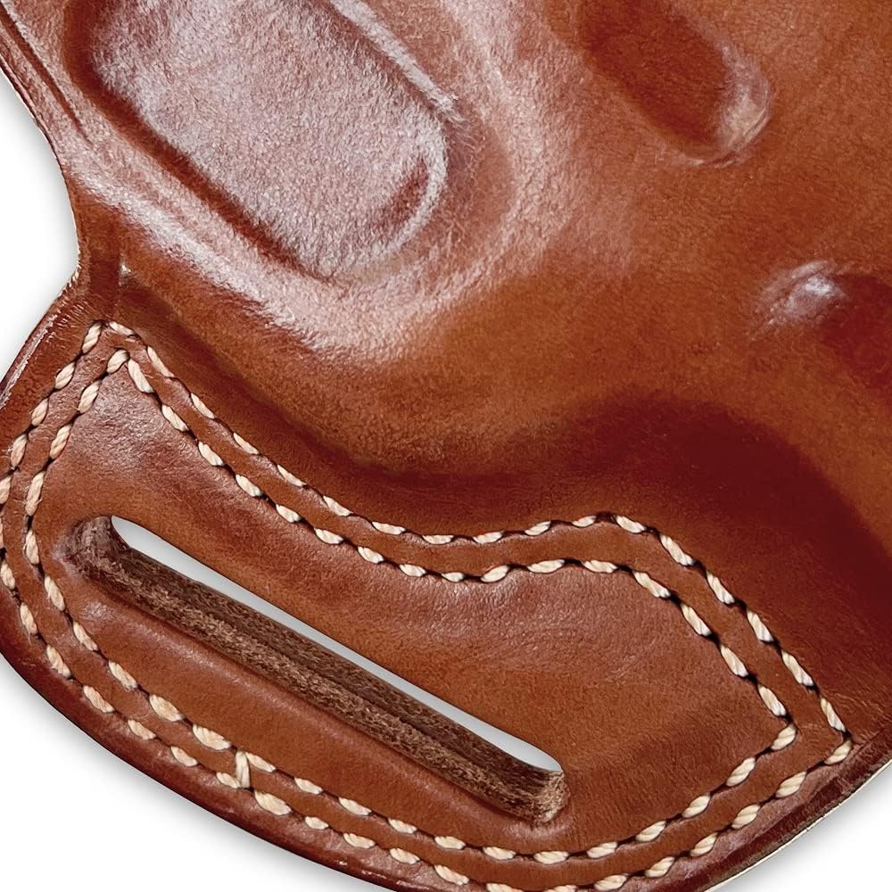 Premium The Ultimate – Funda de piel para panqueques OWB, parte superior abierta, se adapta a Taurus G3c 0.354 in Compact 3.20” BBL, dibujo a mano