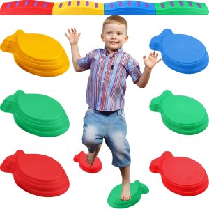 10 piezas de balanceo de piedras sensoriales para carreras de obstáculos en el patio trasero, incluye 4 haces de equilibrio, 6 piedras 10 piezas de balanceo de piedras sensoriales para carreras de obstáculos en el patio trasero, incluye 4 haces de equilibrio, 6 piedras