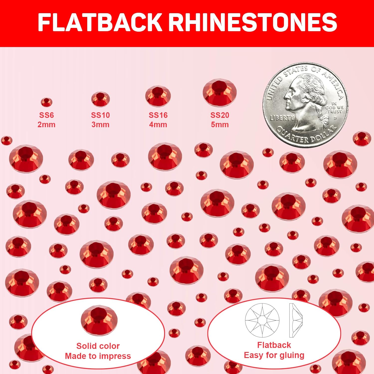 11000 diamantes de imitación rojos con pegamento b7000 para manualidades, ropa, uñas, manualidades, zapatos, vasos, camiseta, piedras de rinestones