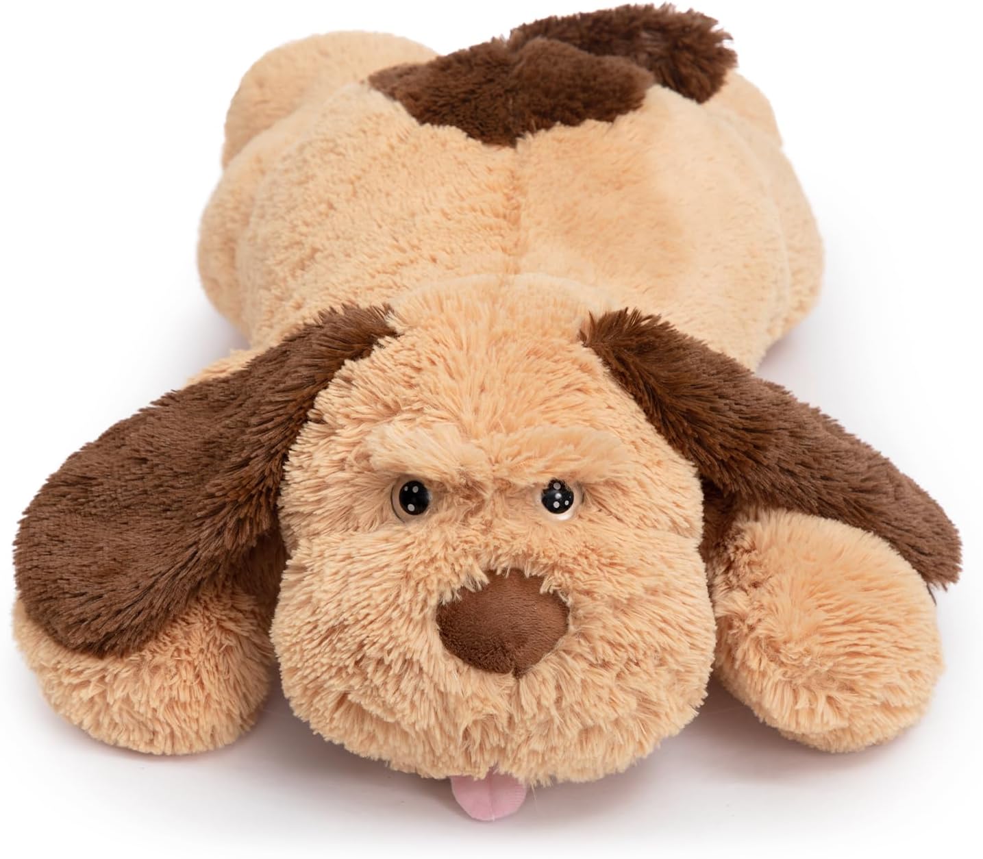 HollyHOME Almohada de felpa suave para perros, regalo para niños, 31 pulgadas, color marrón claro