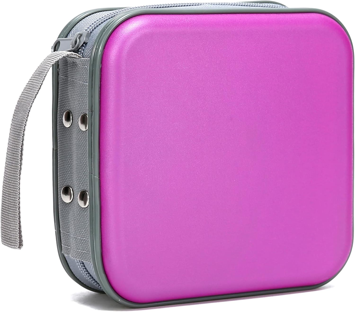 Estuche para CD, estuche portátil para CD de 48 capacidades, almacenamiento de plástico duro, DVD, CD, cartera, organizador para automóvil,