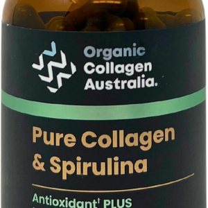 Cápsulas de colágeno puro y espirulina para la energía y la salud de la piel, 120 unidades Cápsulas de colágeno puro y espirulina para la energía y la salud de la piel, 120 unidades