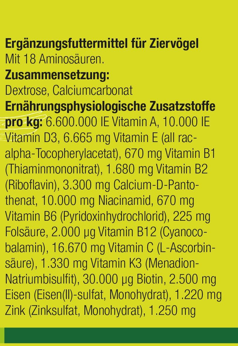 Nekton -S Multi-Vitamina para Aves, 35gm, (1.23 onzas)