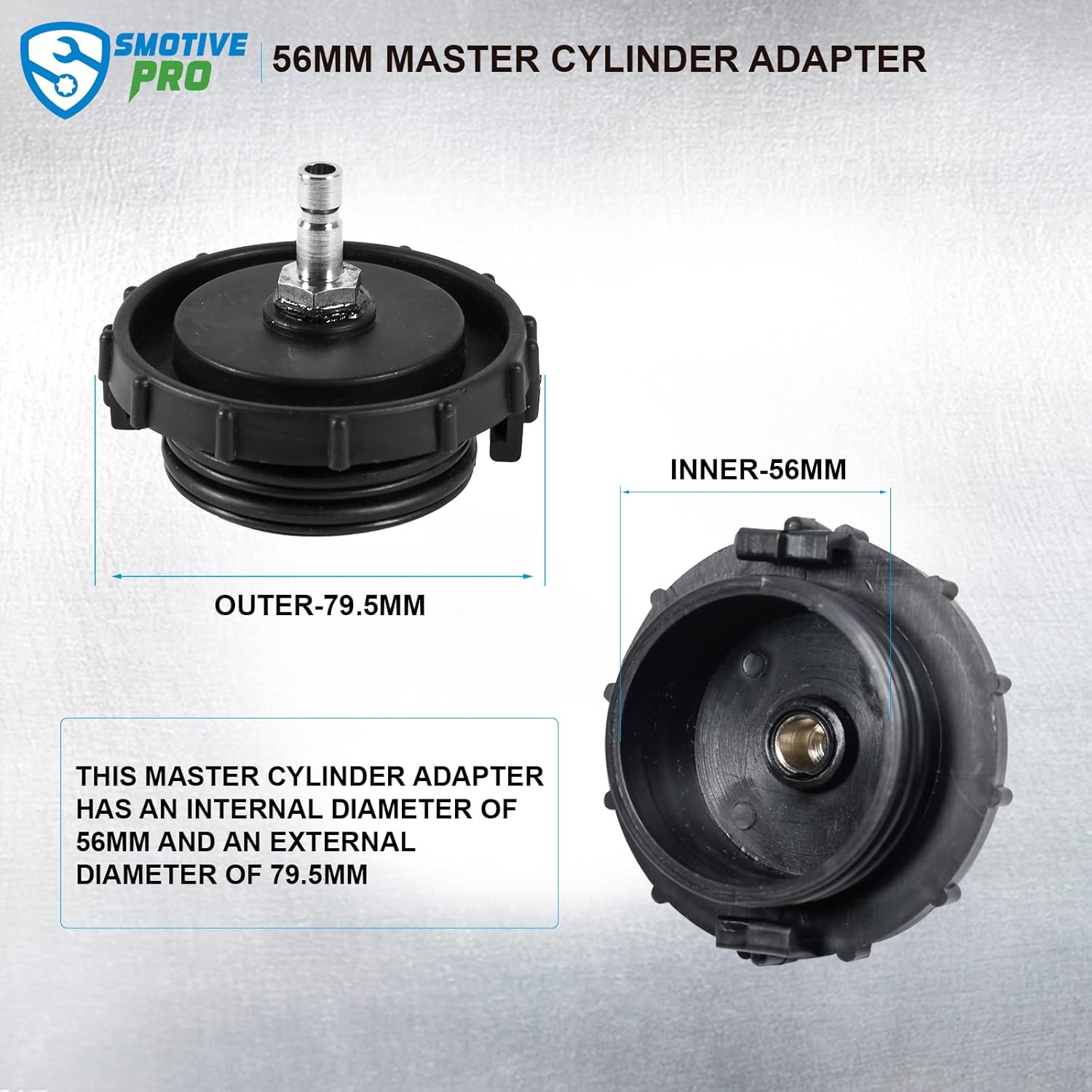 Adaptador de purga de cilindro maestro de 2.205 in compatible con Honda Accord