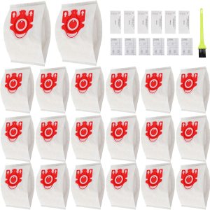 Miele AirClean 3D FJM – Paquete de 20 bolsas de repuesto para aspiradora Miele Compact C1, C2, S6000-S6999, S4000-S4999, S700, S500-S578 con 6 Miele AirClean 3D FJM – Paquete de 20 bolsas de repuesto para aspiradora Miele Compact C1, C2, S6000-S6999, S4000-S4999, S700, S500-S578 con 6