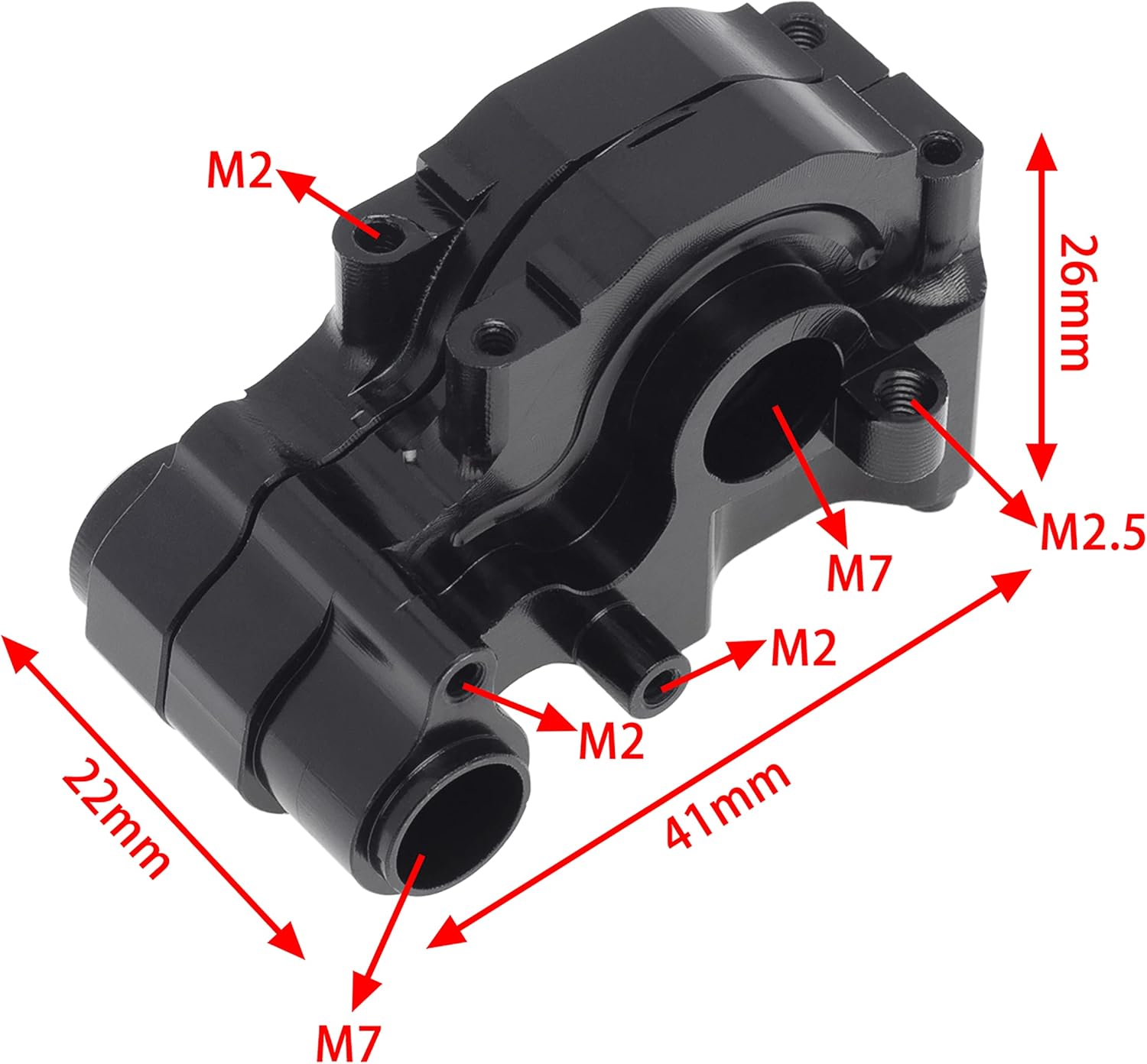 DKKY Kit de piezas de actualización de metal, juego de brazos de suspensión de nudillos de dirección para Losi 118 Mini-T 2.0 2WD RC Truck Piezas de