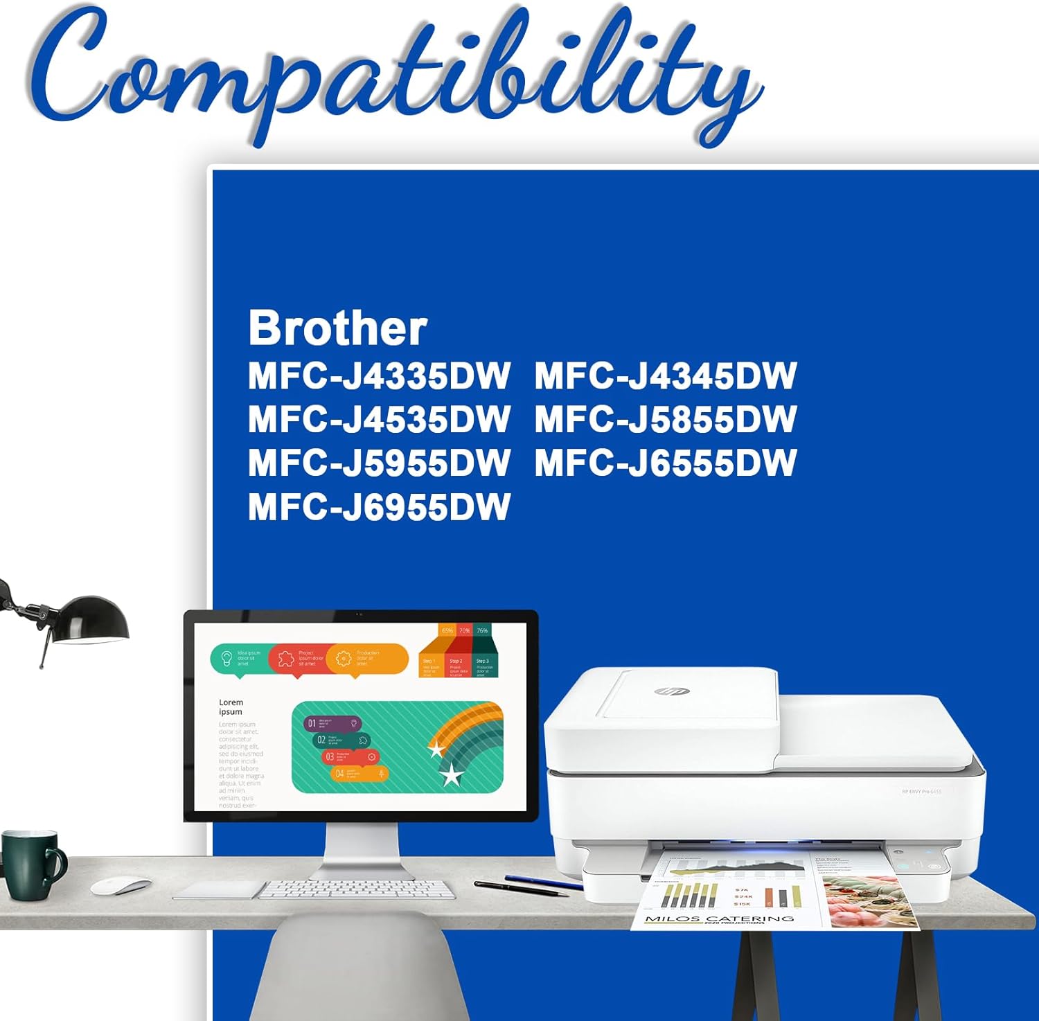 Jagute LC406 LC 406 Cartuchos de tinta compatibles de repuesto para Brother LC406 XL LC406XL con impresora MFC-J4335DW MFC-J4345DW MFC-J4535DW