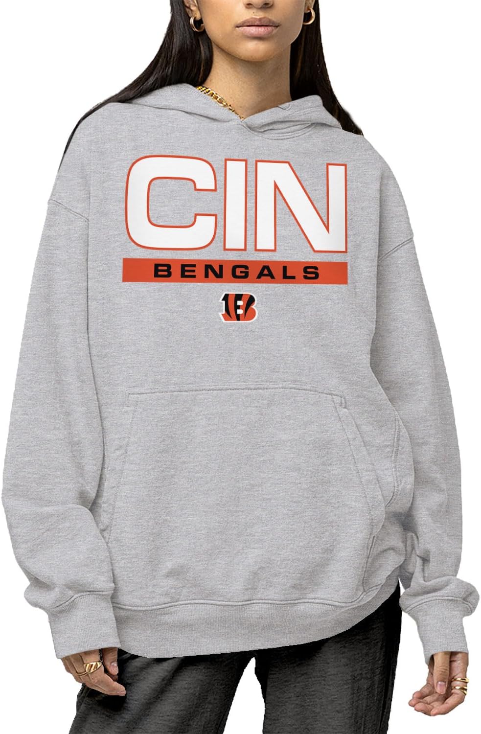 NFL City Block – Sudadera con capucha unisex para adultos para hombres y mujeres – Ropa con licencia oficial