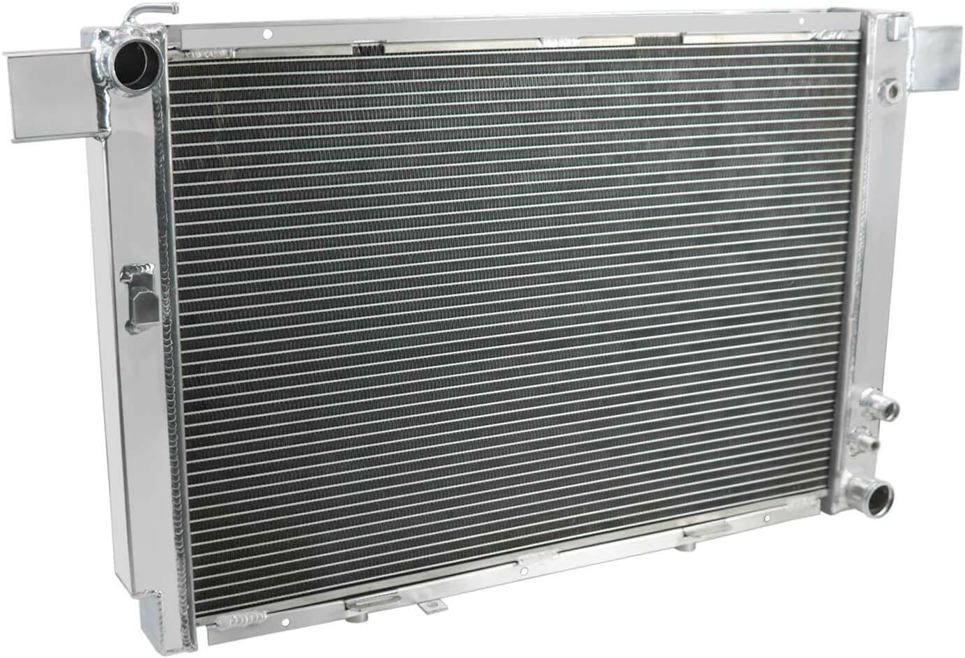 Rubivel Radiador de aluminio de 3 filas compatible con 1889 1990-2002 Mercedes Benz SL SL500 500 SL 600SL R129 55 60 AMG 5.0L V8 Gas AT Radiador de
