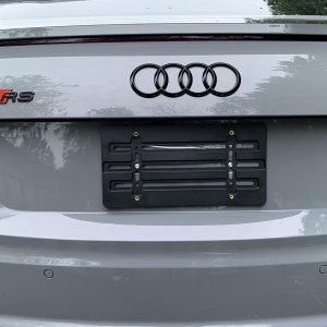 Soporte de placa de parachoques trasero para Audi TT RS 2014-2024, juego de soportes de placa con 6 tornillos únicos y kit de llave, kit de montaje Soporte de placa de parachoques trasero para Audi TT RS 2014-2024, juego de soportes de placa con 6 tornillos únicos y kit de llave, kit de montaje