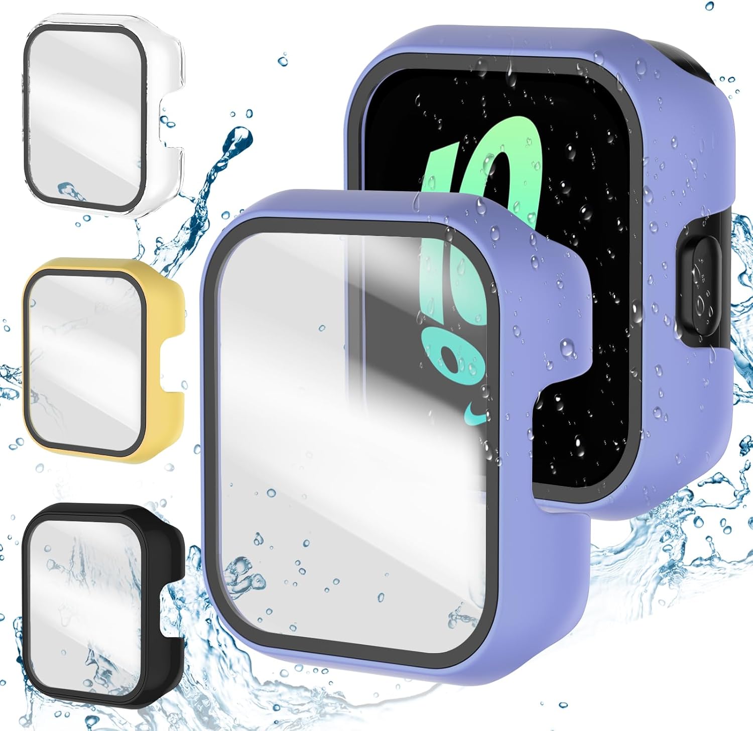 Suoman SyncUp – Juego de 4 fundas protectoras de pantalla para niños, dureza 2.5D 9H, vidrio templado, para Syncup Kids Watch 4, negro,