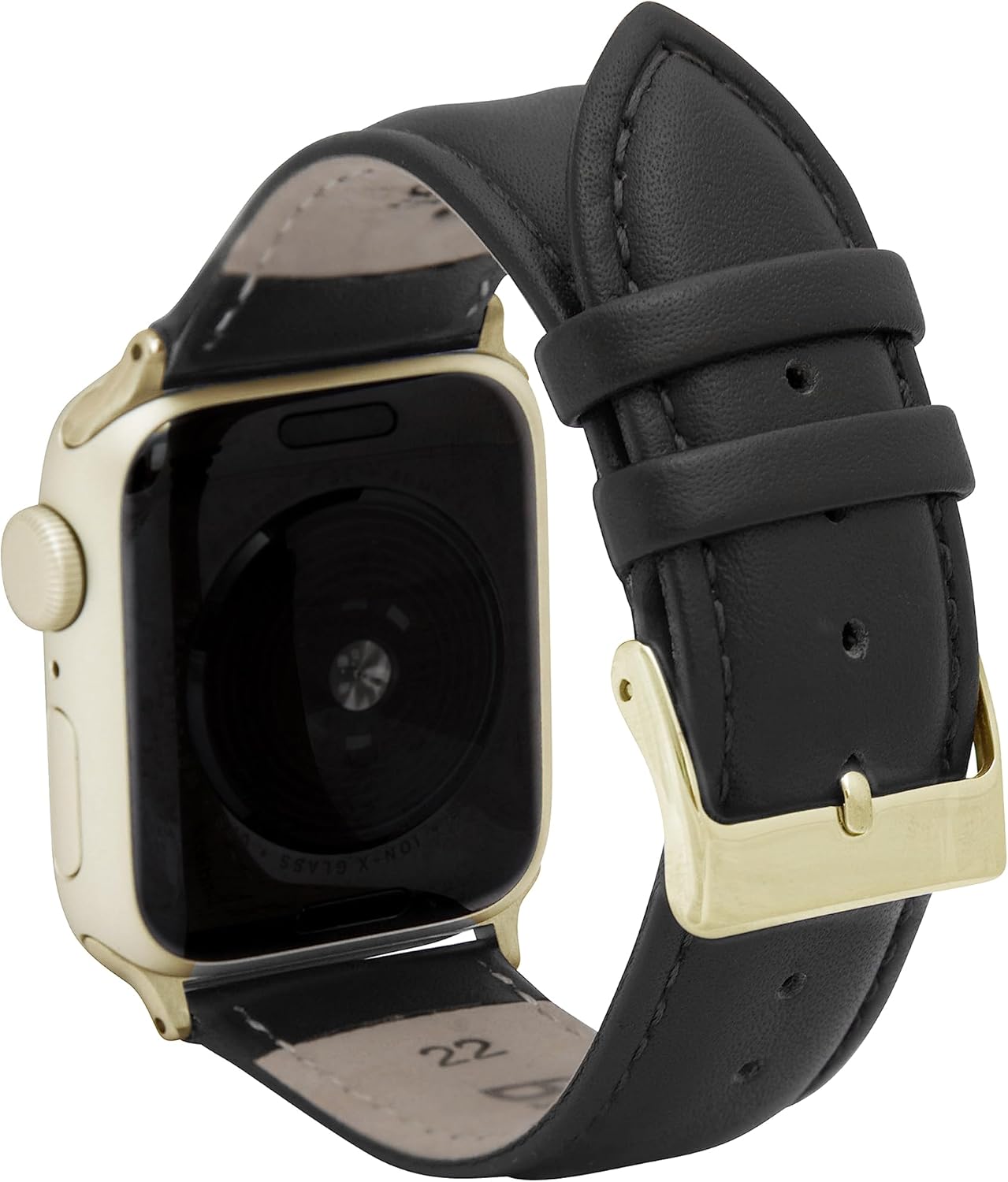Bandini Correas clásicas de cuero para Apple Watch Band para mujeres y hombres de 1.61 pulgadas, 1.57 pulgadas, 1.49 pulgadas, correa acolchada de