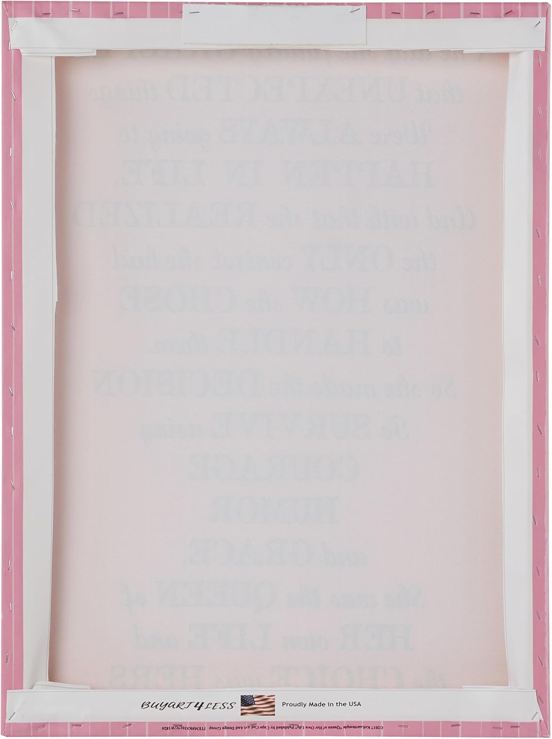 Buyartforless CAN KS1017 – Lienzo decorativo (18 x 24 GW), color rosa