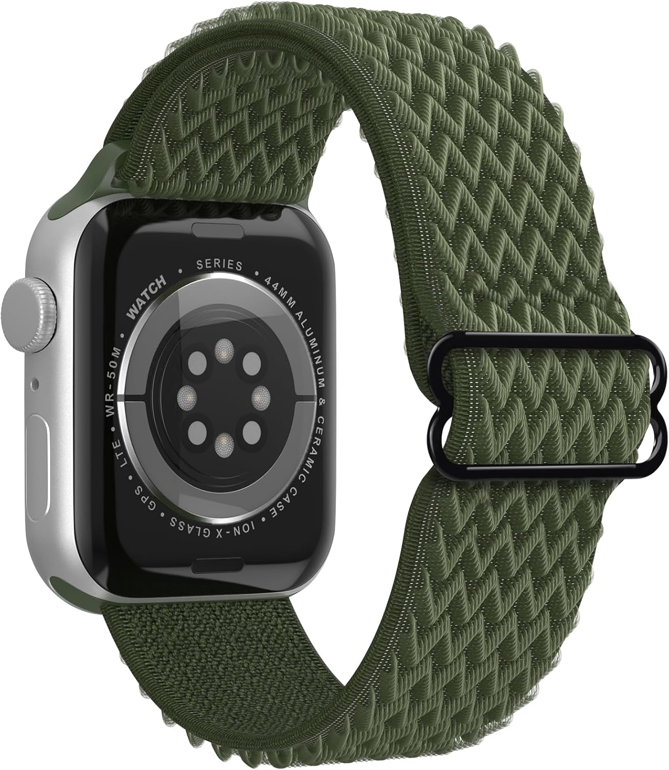 Correas elásticas ajustables para iWatch Series 8, 7, 6, 5, 4, 3, 2, 1, SE Ultra de 1.496 in, 1.575 in, 1.614 in, 1.654 in, 1.732 in, 1.772 in,