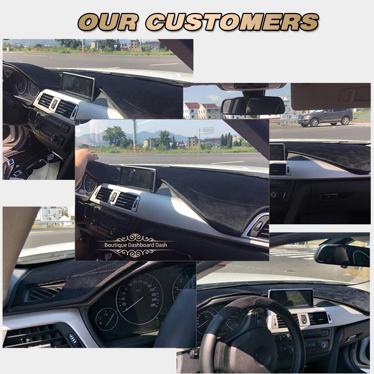 Delicadas cubiertas interiores de franela para tablero de automóvil, para Toyota Tundra 2014-2021, antideslizante, protector solar (sin salida de