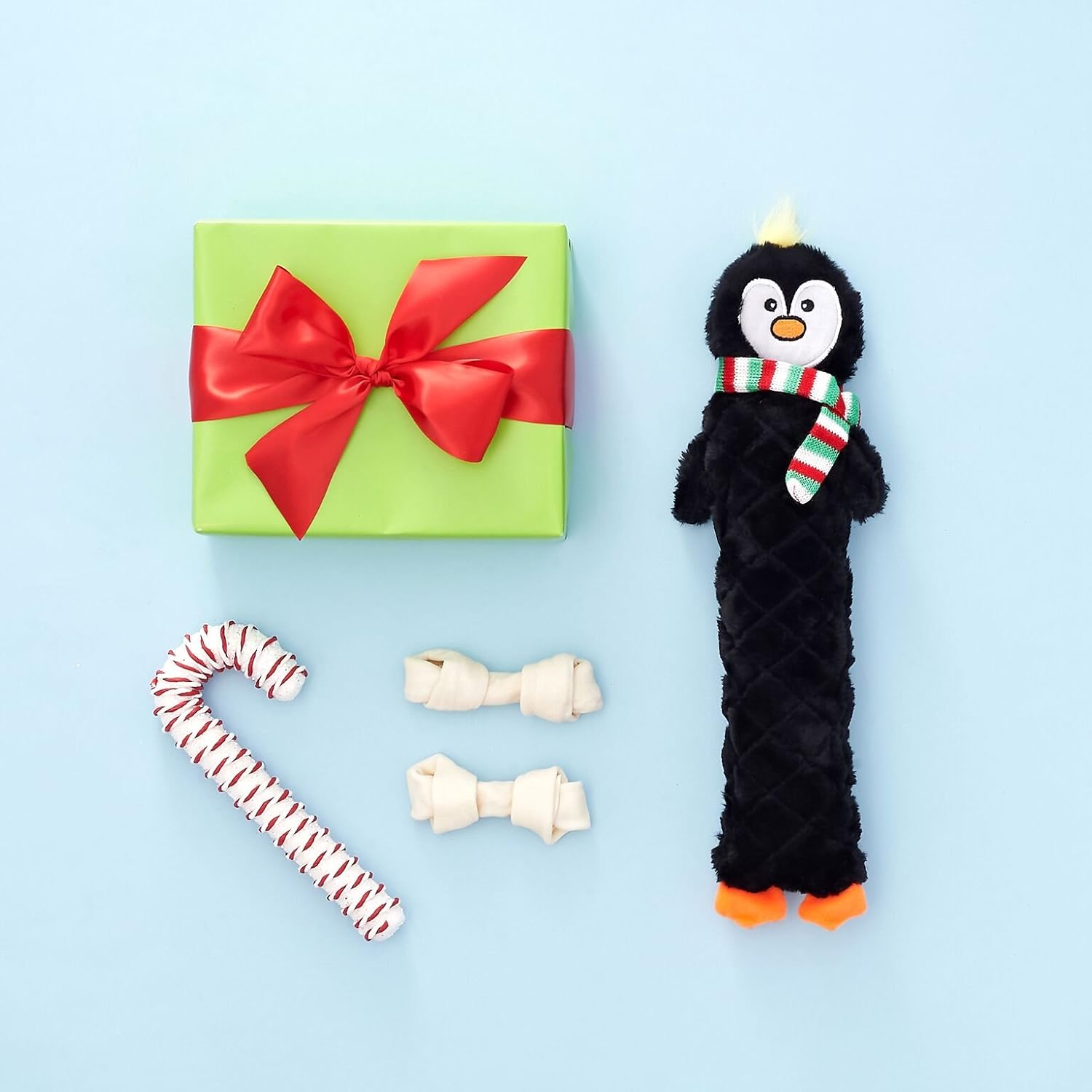 ZippyPaws Jigglerz – Juguete de Navidad para perros, regalos navideños chirriantes de felpa para cachorros pequeños y medianos, regalos interactivos