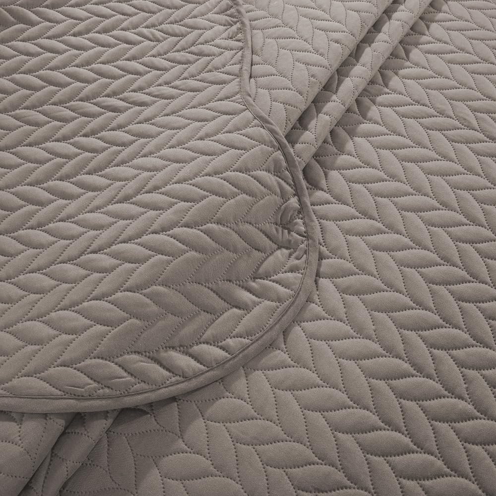 MOONLIGHT20015 Colcha tamaño King (106 x 96 pulgadas) con 2 fundas de almohada (20 x 36 + 2 pulgadas) para todas las estaciones. Juego de ropa de