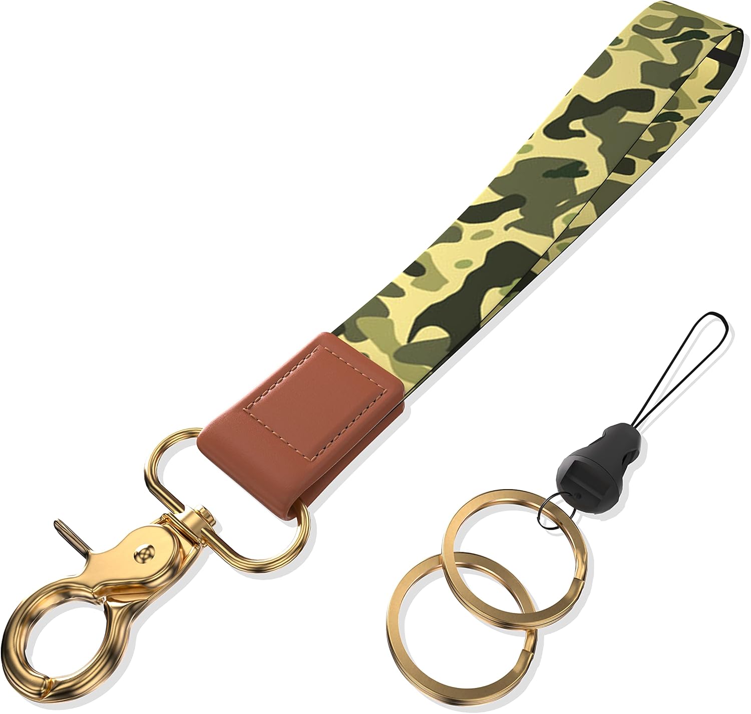 Cordón de muñeca para llaves. Llavero de pulsera. Llavero de correa de muñeca para mujeres y hombres, llaves de coche, tarjetas de identificación