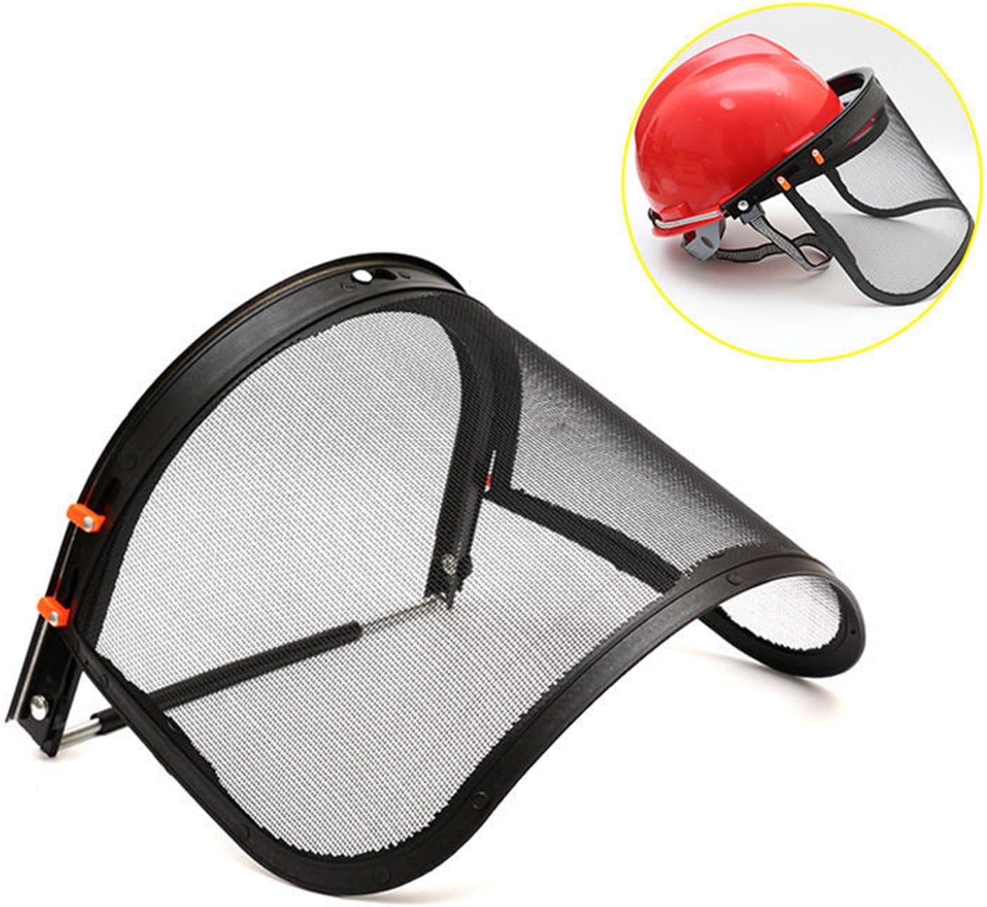 Juego de protector facial y soporte de repuesto para cascos de ala completa, visera de alambre de metal