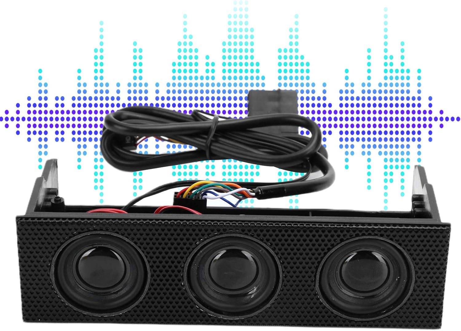 Zopsc 5.25in Panel frontal USB PC Panel frontal Altavoz estéreo envolvente computadora caso incorporado Mic altavoz STW9005