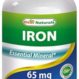 Best Naturals Sulfato ferroso de hierro 65 mg 240 Comprimidos Best Naturals Sulfato ferroso de hierro 65 mg 240 Comprimidos