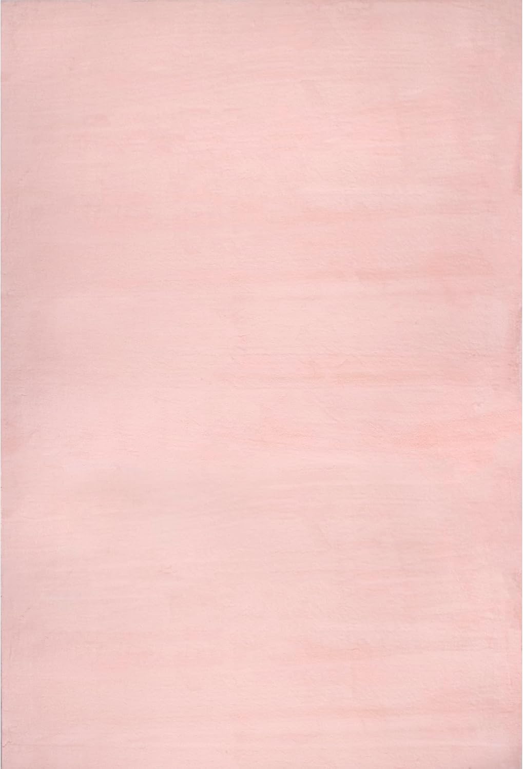 nuLOOM Layne – Alfombra suave y sedosa de piel sintética de conejo, 5 x 8, color rosa